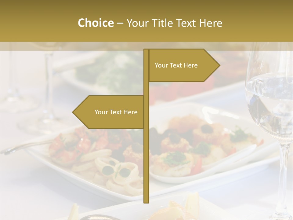 Tasty Wedding Snack PowerPoint Template