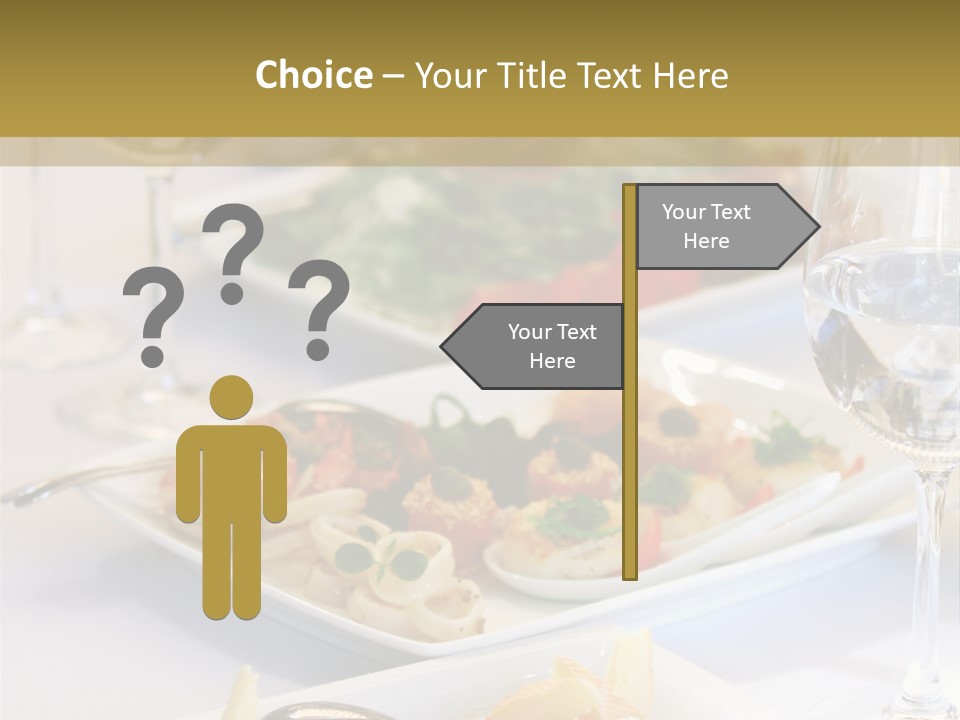 Tasty Wedding Snack PowerPoint Template