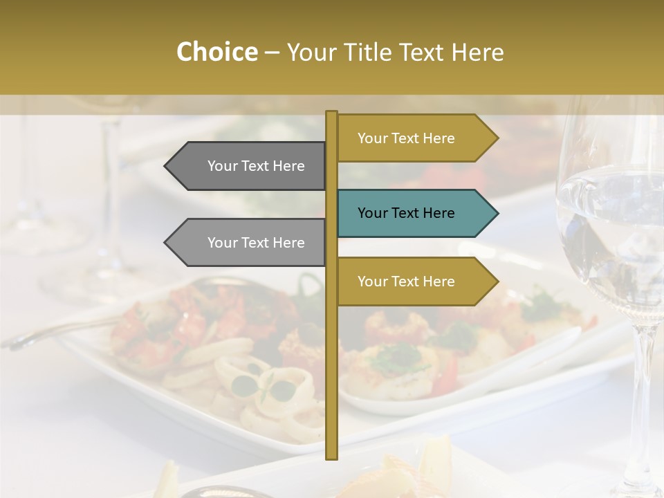 Tasty Wedding Snack PowerPoint Template