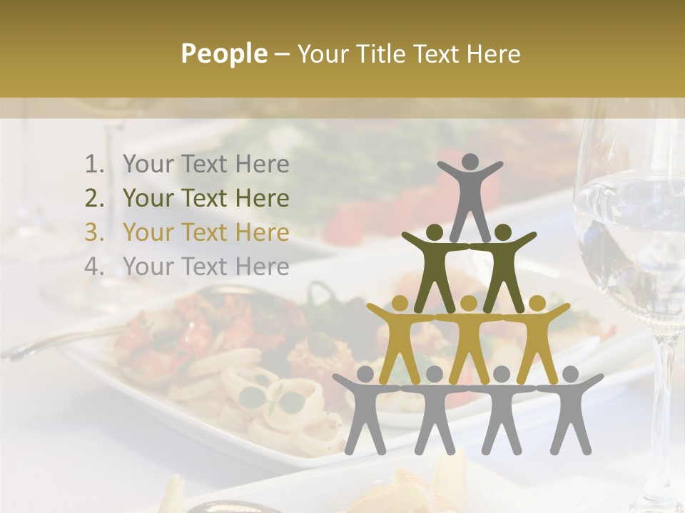 Tasty Wedding Snack PowerPoint Template