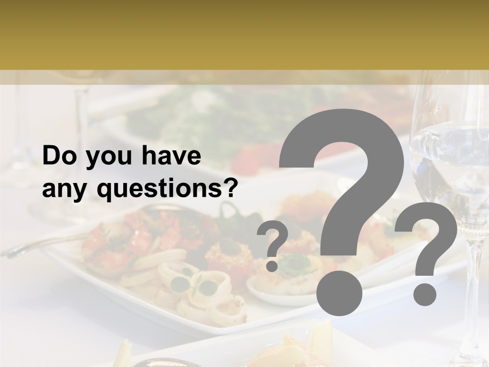 Tasty Wedding Snack PowerPoint Template