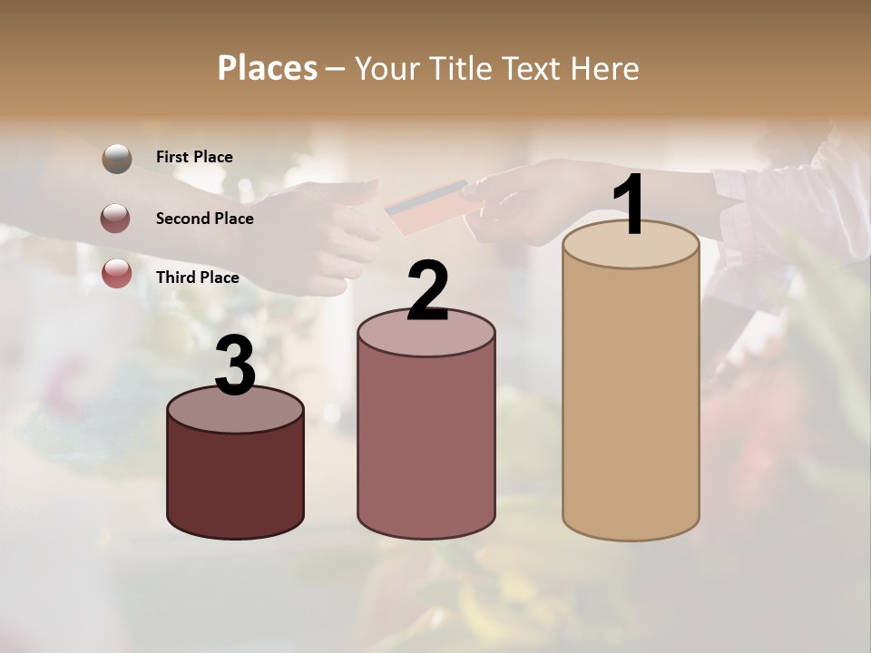 Store Female Credit Card PowerPoint Template