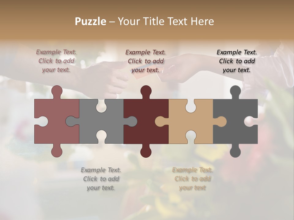 Store Female Credit Card PowerPoint Template