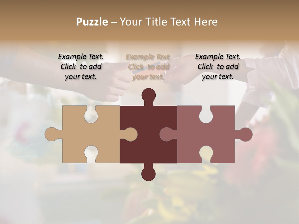 Store Female Credit Card PowerPoint Template