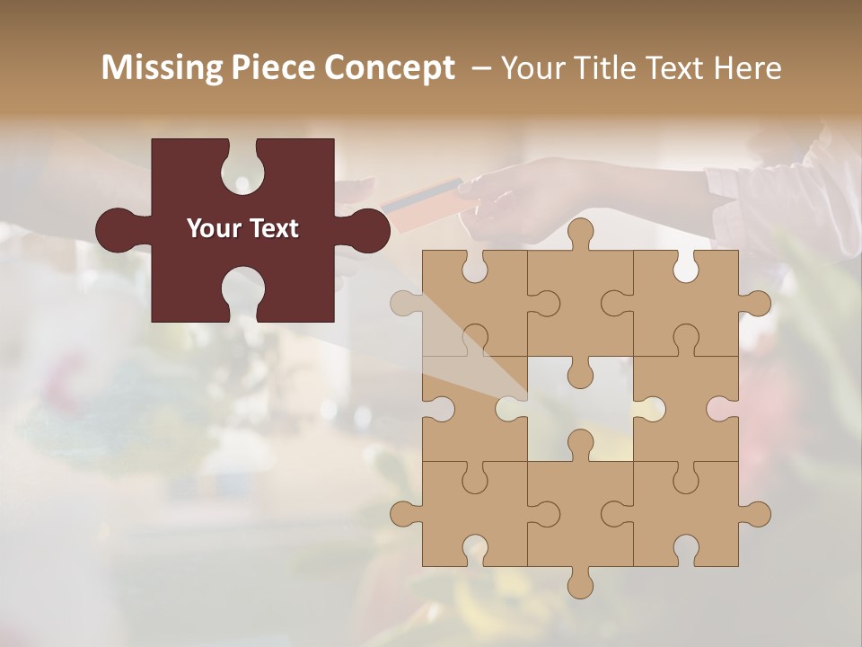 Store Female Credit Card PowerPoint Template