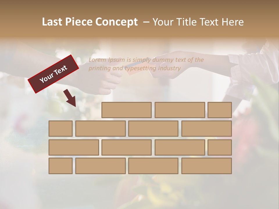 Store Female Credit Card PowerPoint Template