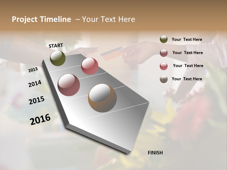 Store Female Credit Card PowerPoint Template