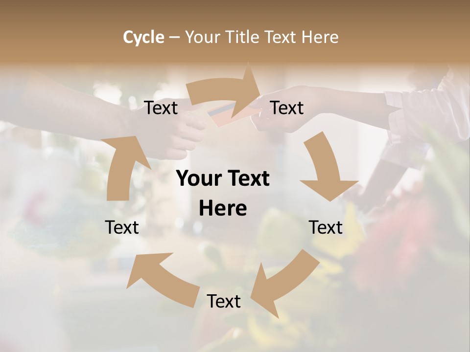 Store Female Credit Card PowerPoint Template