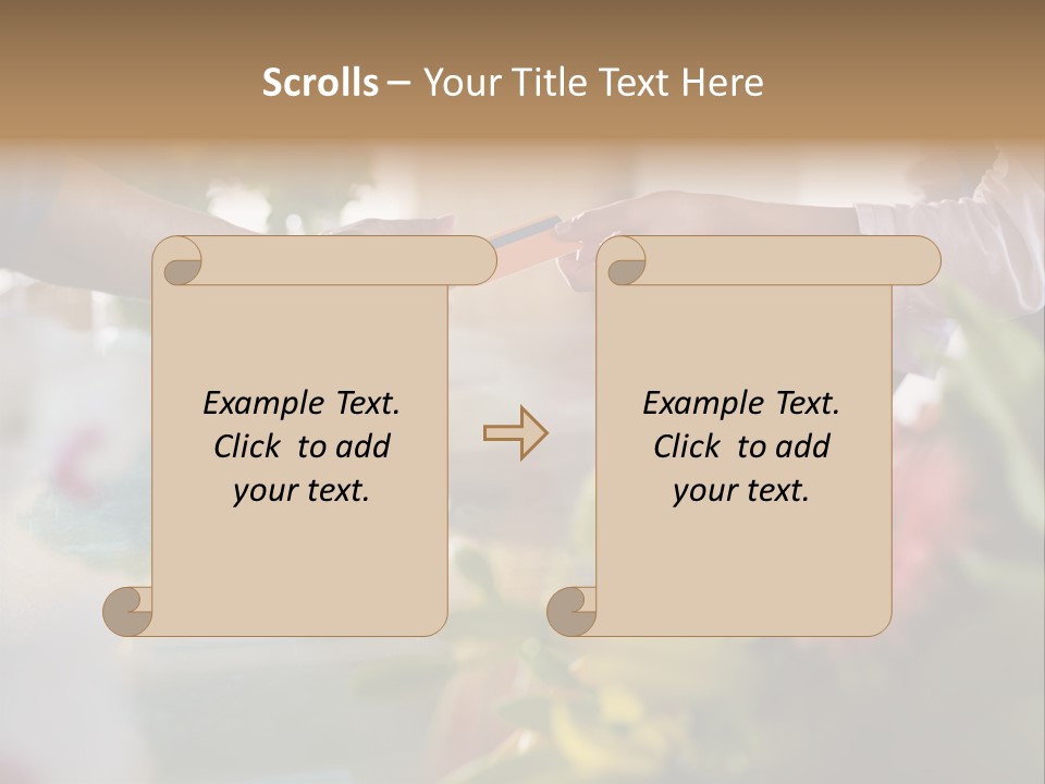 Store Female Credit Card PowerPoint Template