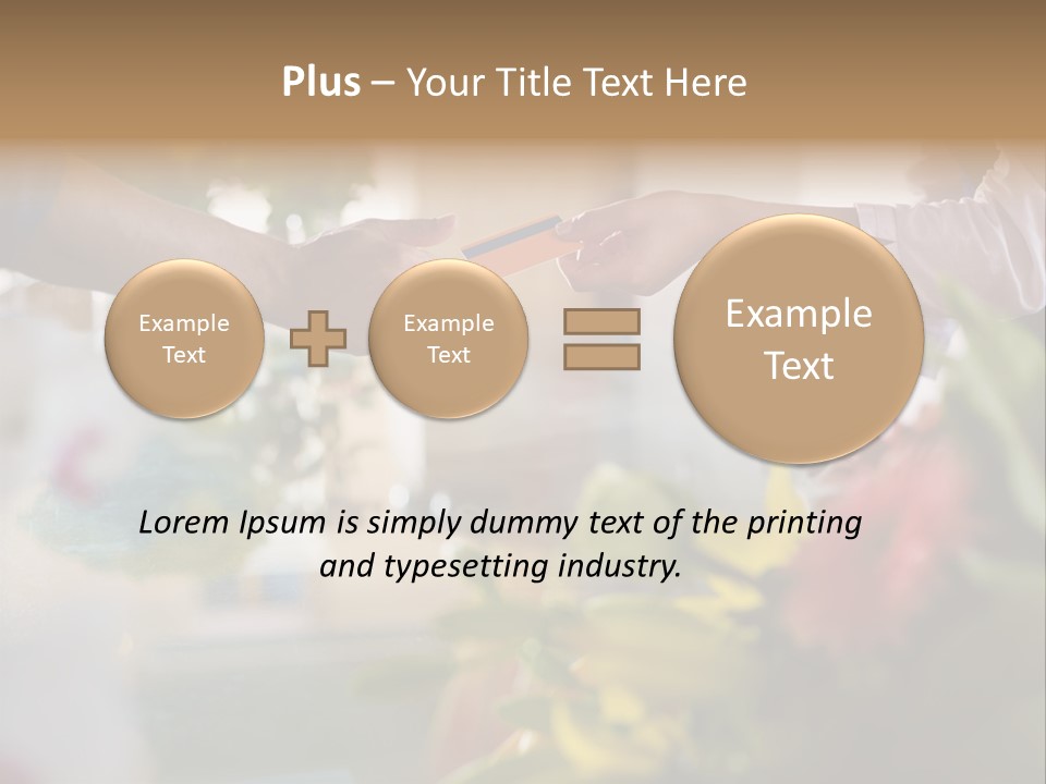 Store Female Credit Card PowerPoint Template