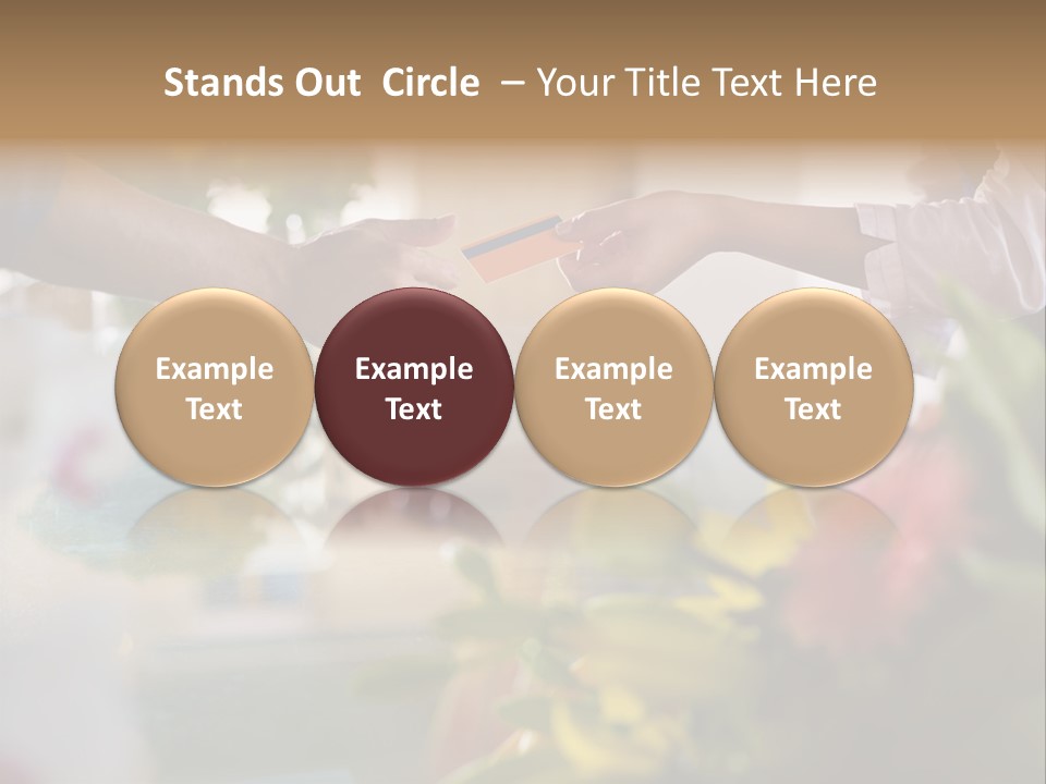 Store Female Credit Card PowerPoint Template