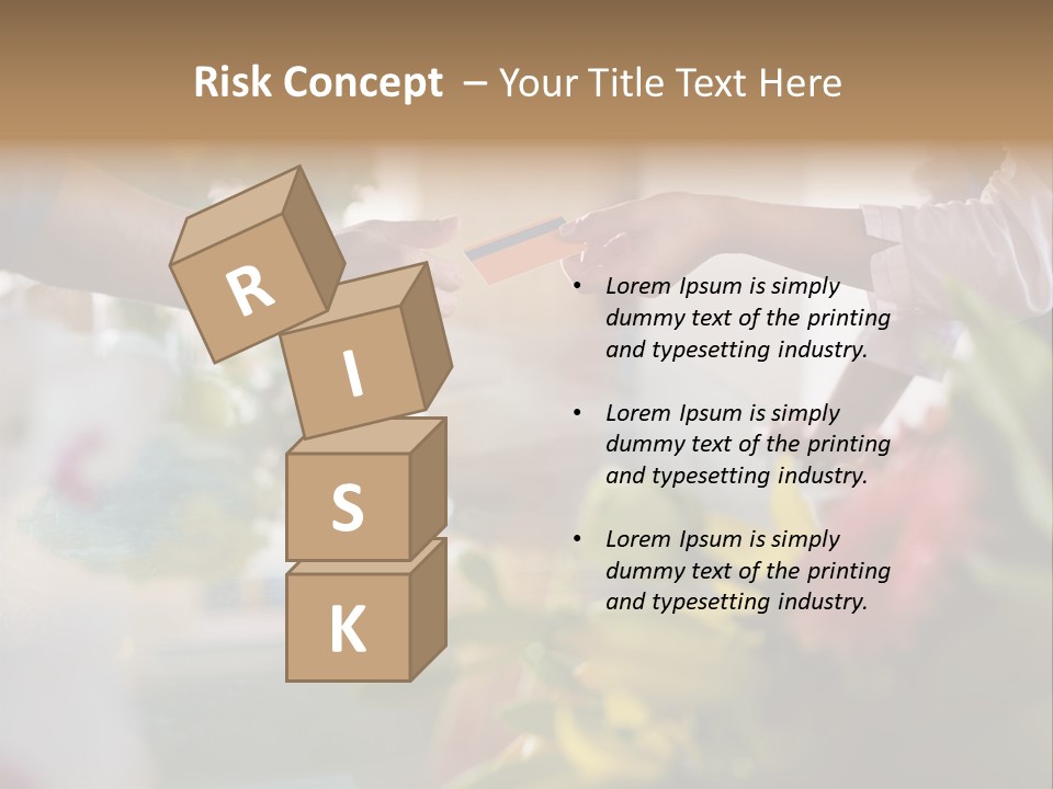 Store Female Credit Card PowerPoint Template