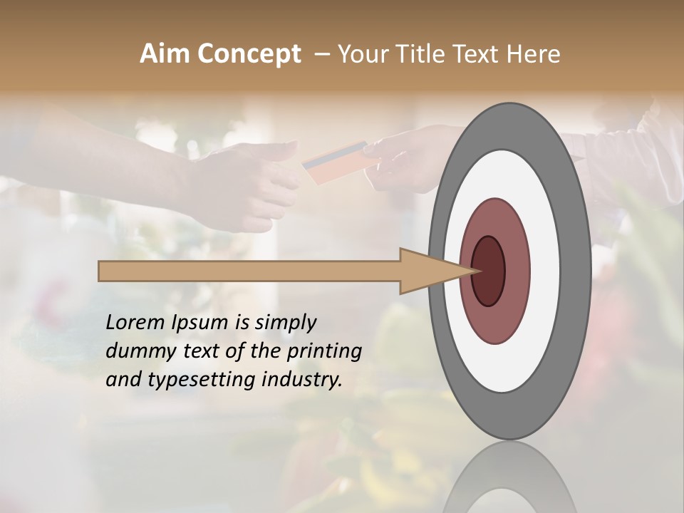 Store Female Credit Card PowerPoint Template