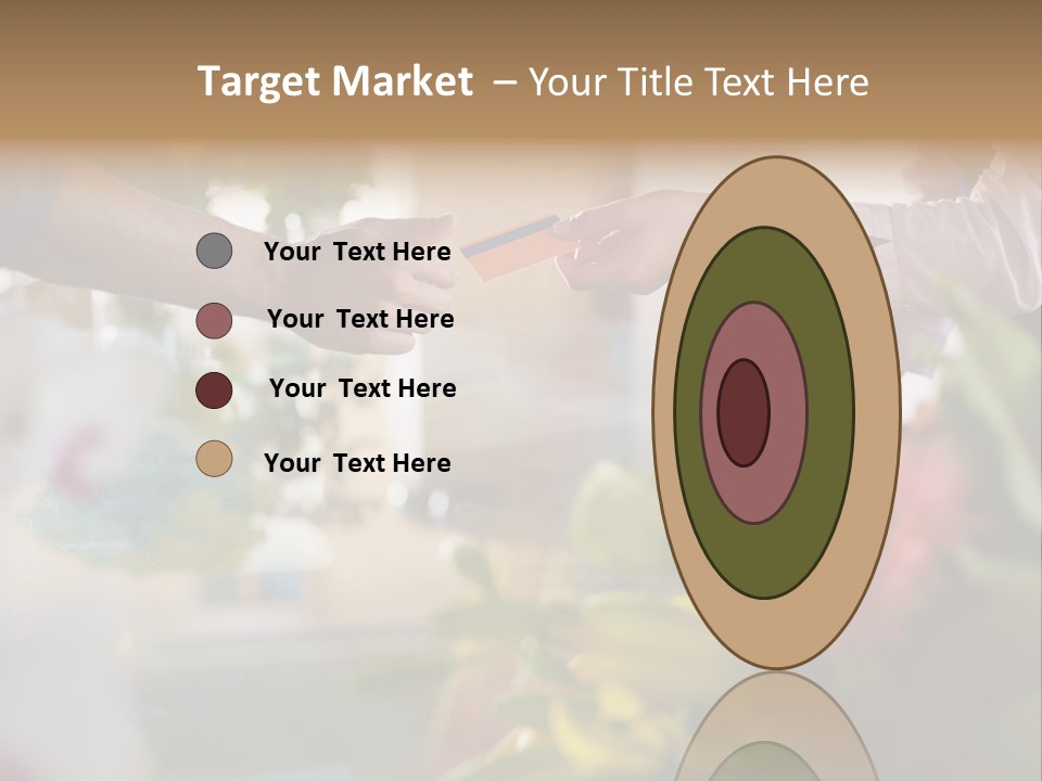 Store Female Credit Card PowerPoint Template