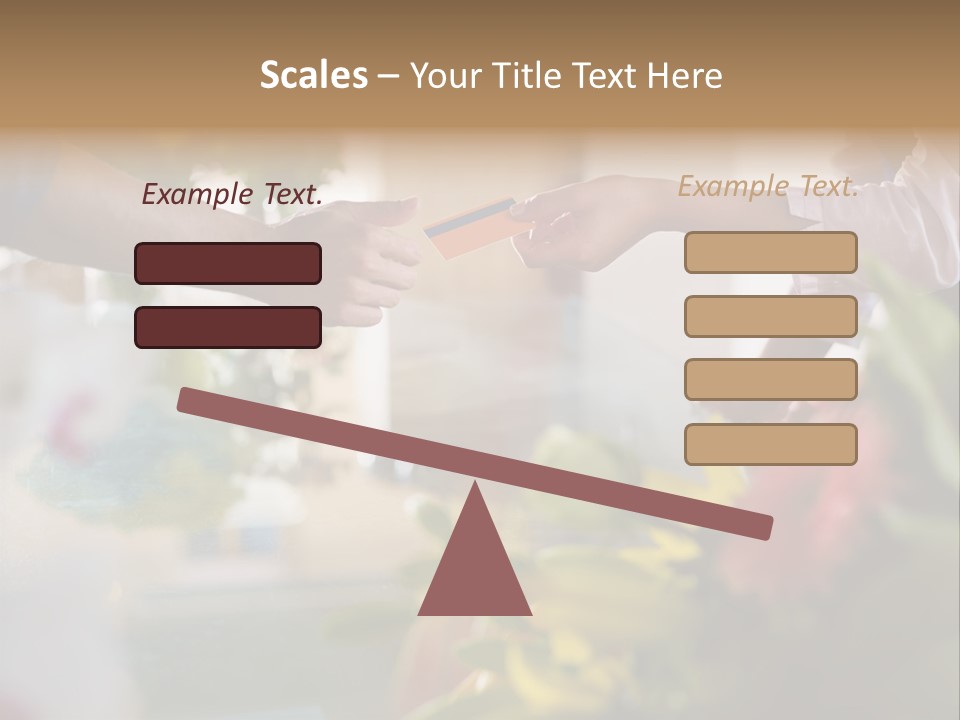Store Female Credit Card PowerPoint Template