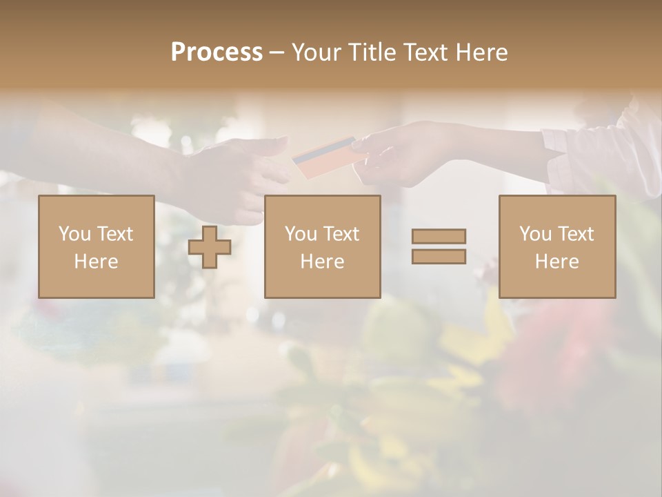Store Female Credit Card PowerPoint Template