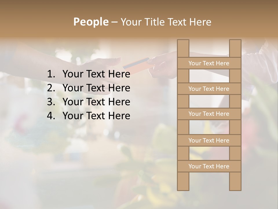 Store Female Credit Card PowerPoint Template
