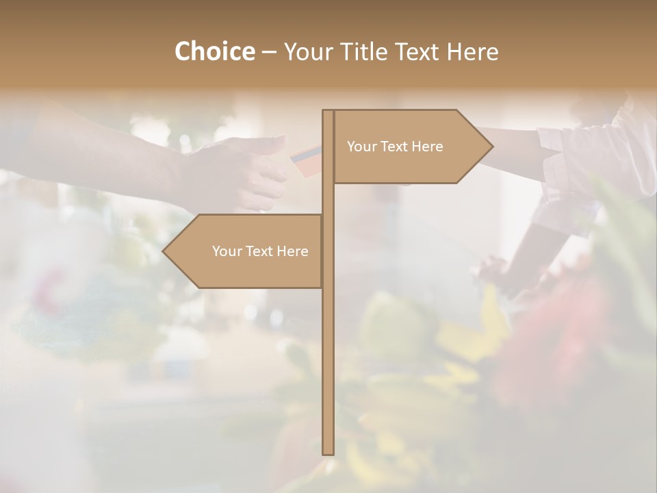 Store Female Credit Card PowerPoint Template