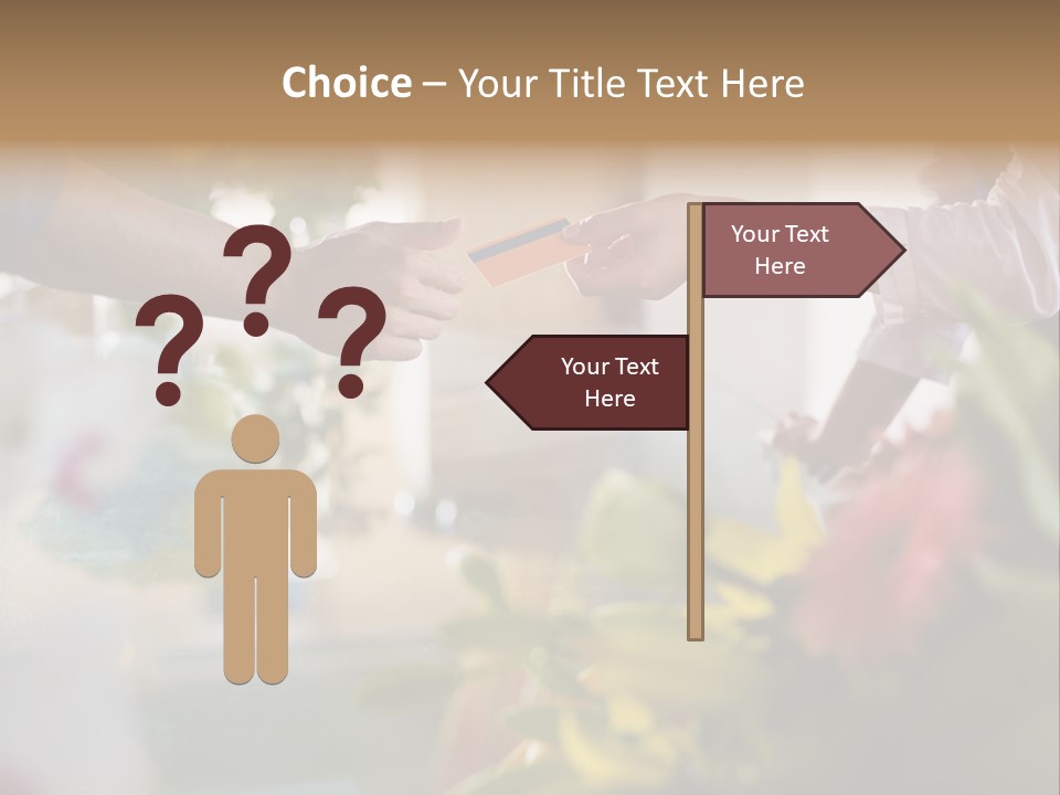 Store Female Credit Card PowerPoint Template