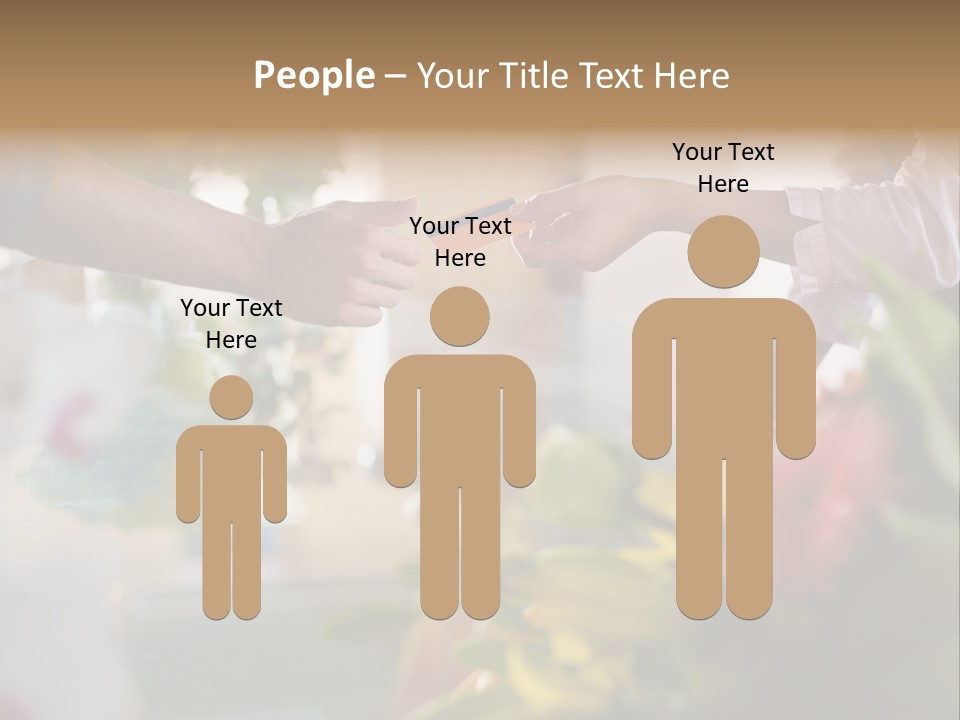 Store Female Credit Card PowerPoint Template