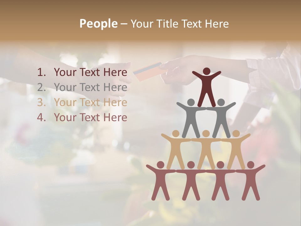 Store Female Credit Card PowerPoint Template