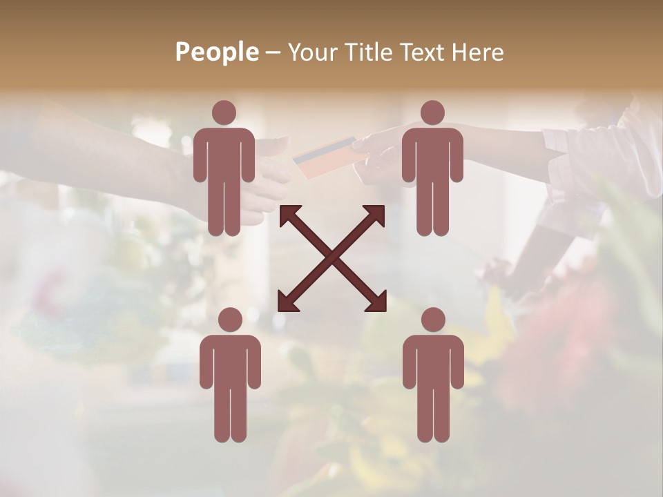 Store Female Credit Card PowerPoint Template