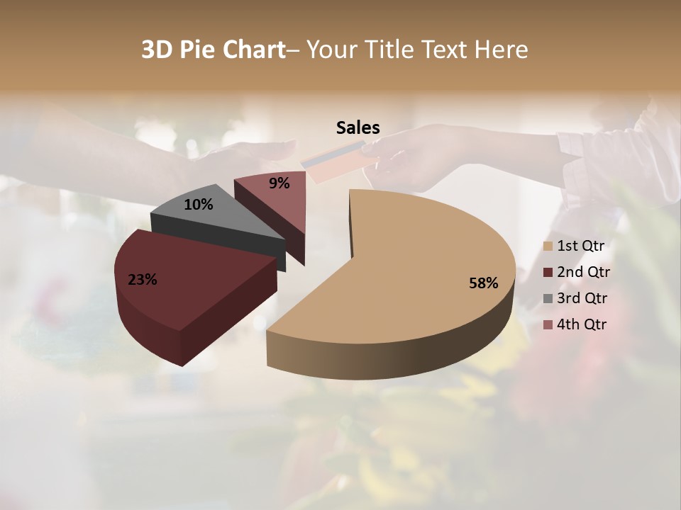 Store Female Credit Card PowerPoint Template