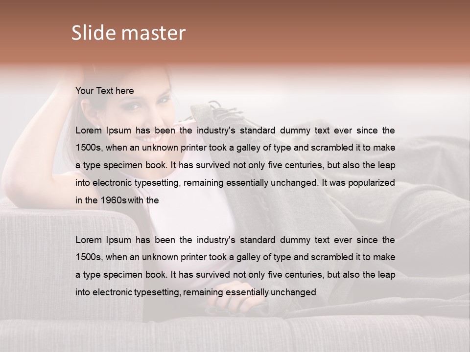 People Pretty Girl PowerPoint Template