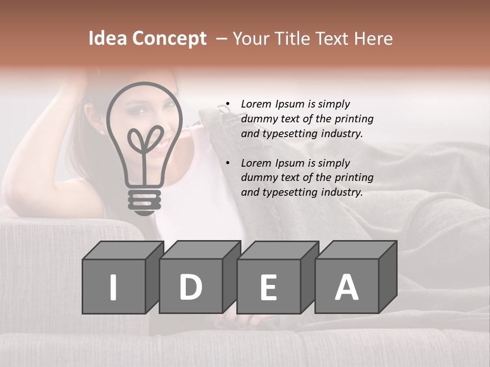 People Pretty Girl PowerPoint Template