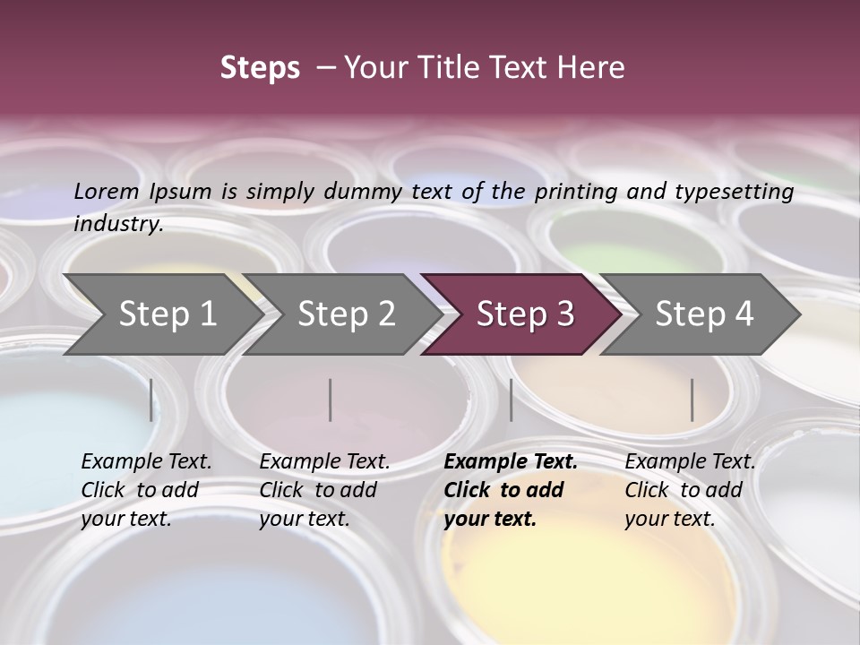 Tin Paint Home Improvement PowerPoint Template