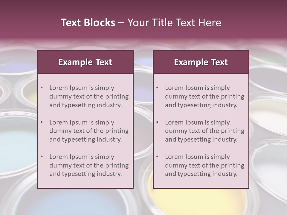 Tin Paint Home Improvement PowerPoint Template
