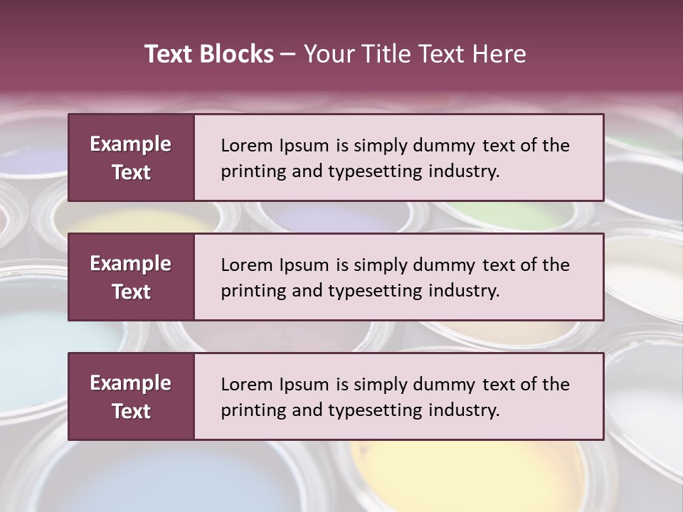 Tin Paint Home Improvement PowerPoint Template