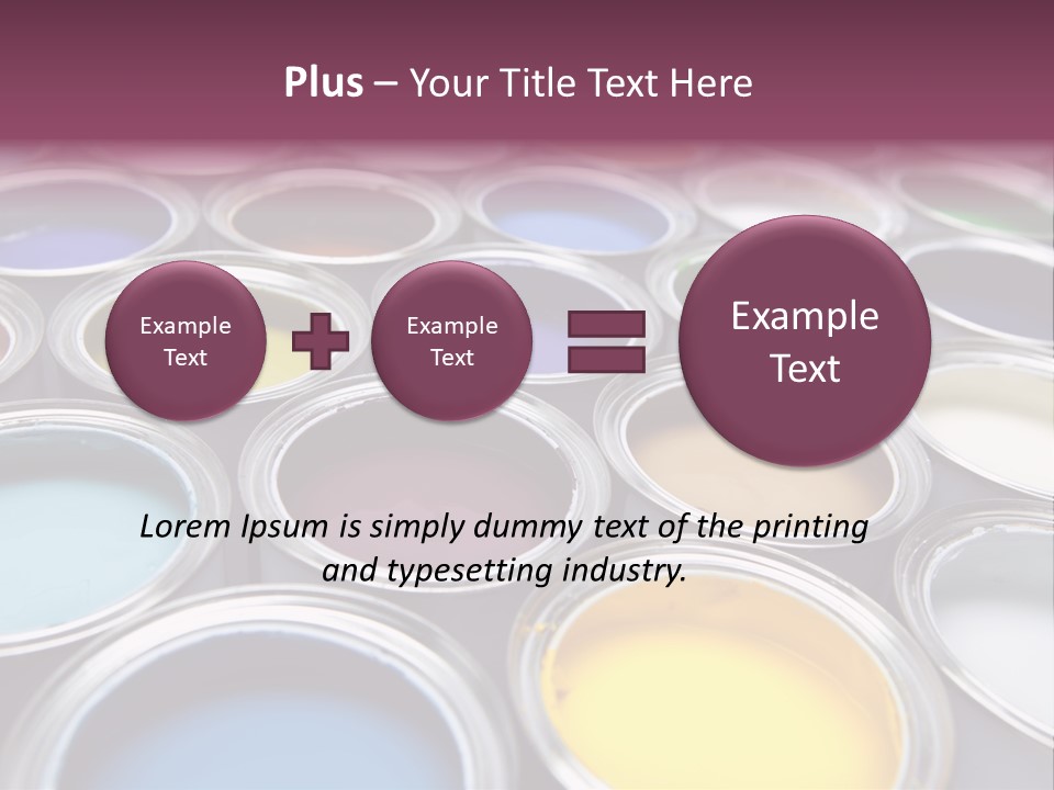 Tin Paint Home Improvement PowerPoint Template