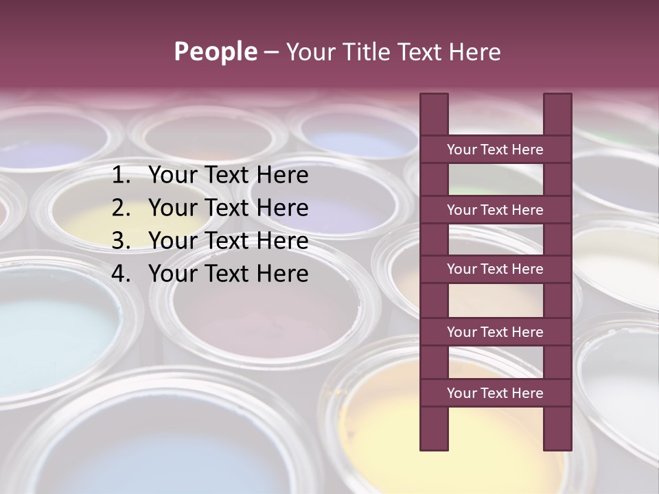 Tin Paint Home Improvement PowerPoint Template