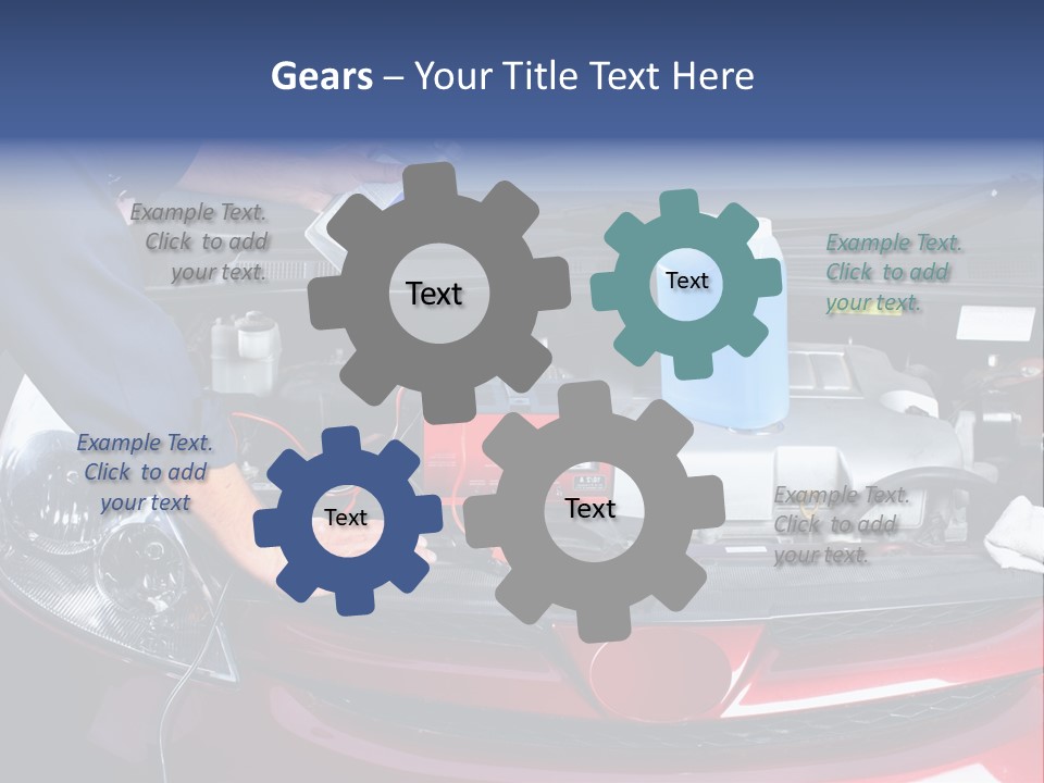 Hood Motor Engine PowerPoint Template