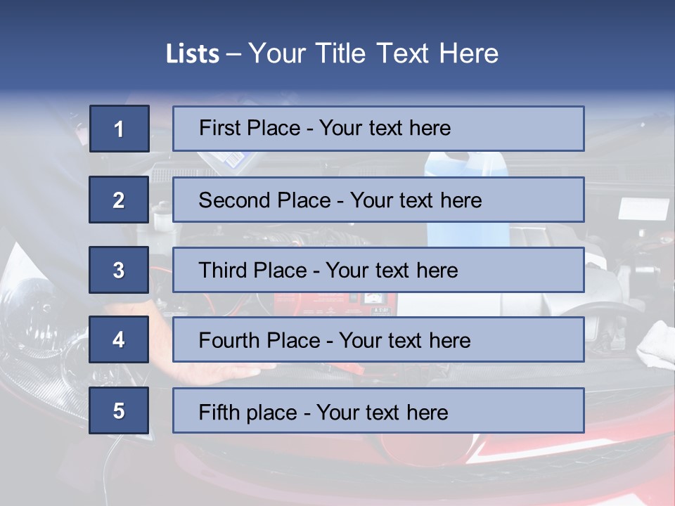 Hood Motor Engine PowerPoint Template