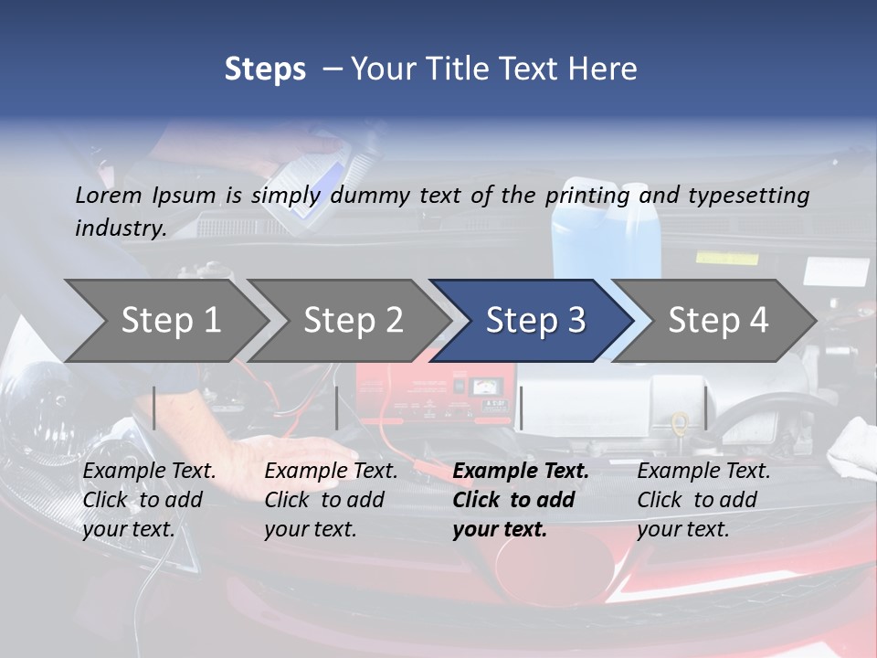 Hood Motor Engine PowerPoint Template