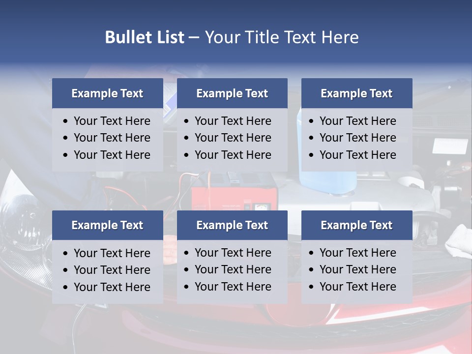 Hood Motor Engine PowerPoint Template