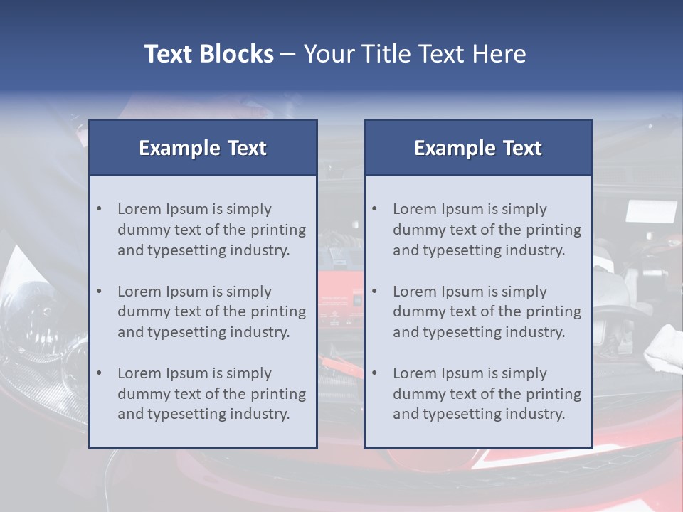 Hood Motor Engine PowerPoint Template