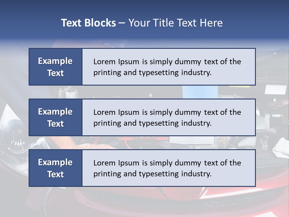 Hood Motor Engine PowerPoint Template