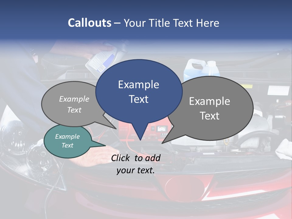 Hood Motor Engine PowerPoint Template
