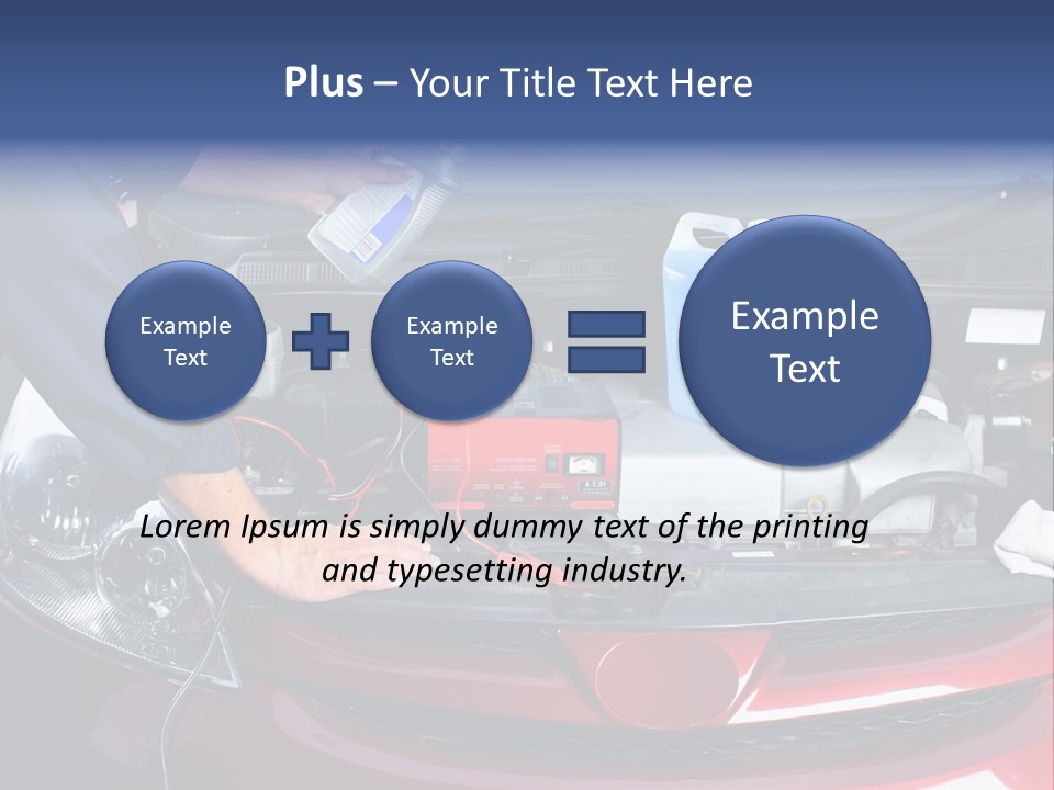 Hood Motor Engine PowerPoint Template