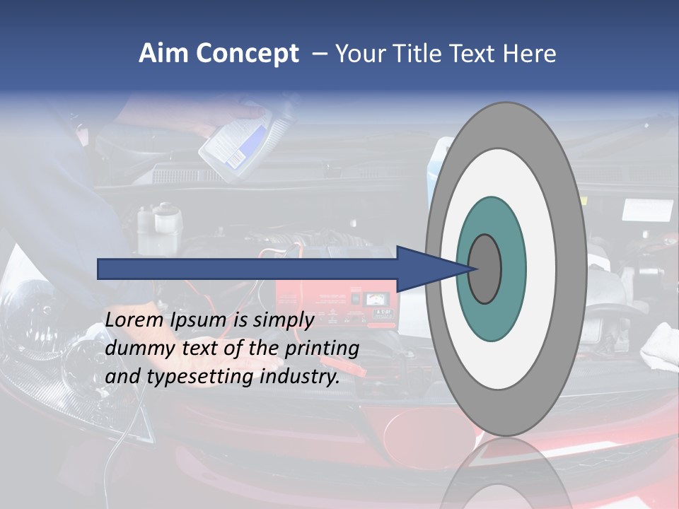 Hood Motor Engine PowerPoint Template