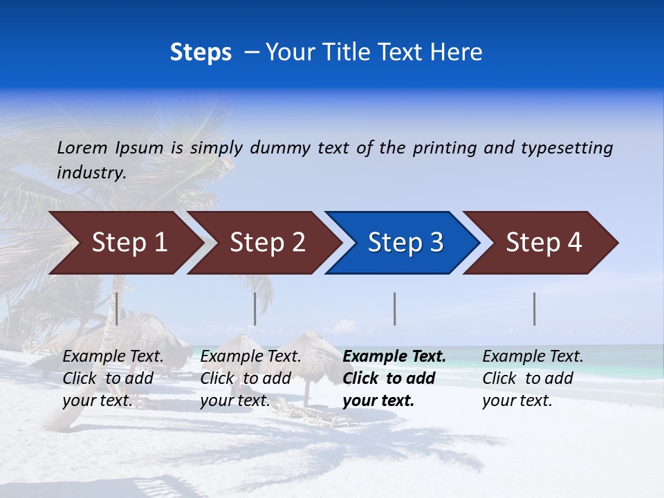 Getaway Sunny Exotic PowerPoint Template