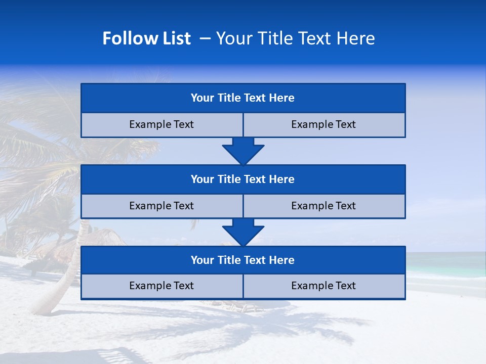 Getaway Sunny Exotic PowerPoint Template