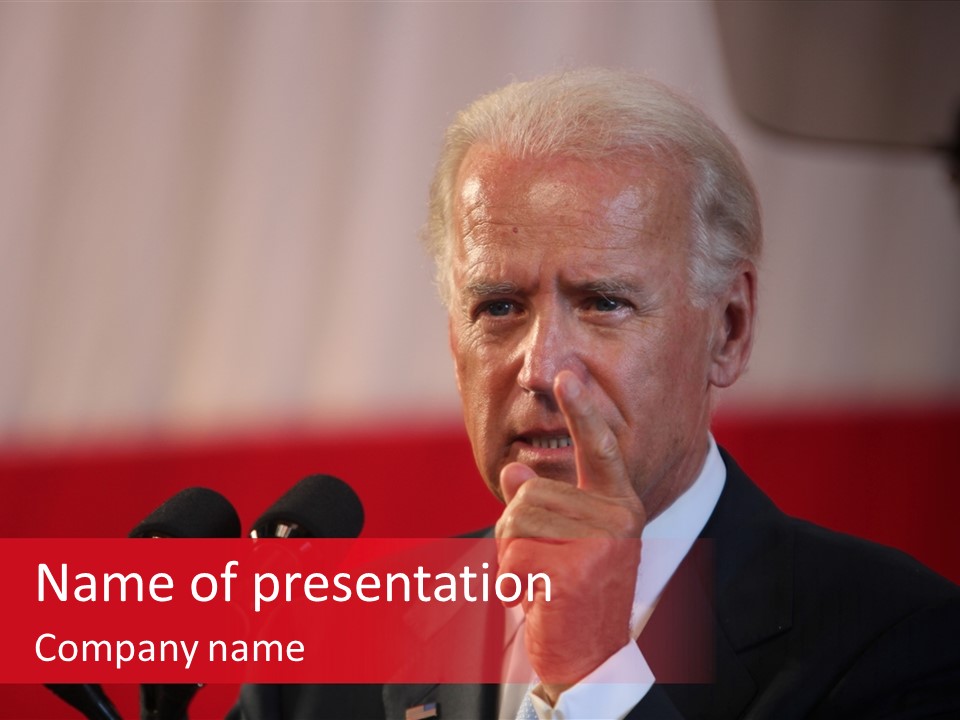 Democrat Mcbh Joseph Biden PowerPoint Template