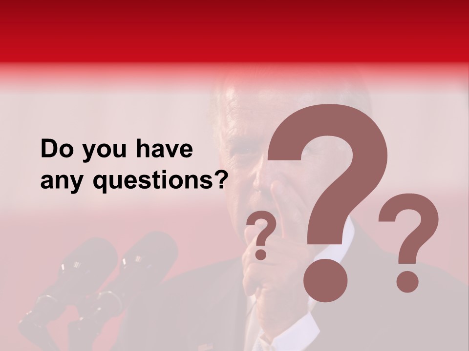 Democrat Mcbh Joseph Biden PowerPoint Template