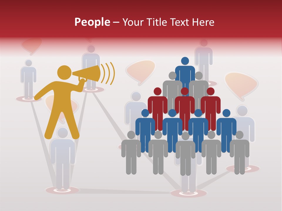 Team Media Icon PowerPoint Template