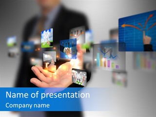 Internet Hold Graphic PowerPoint Template