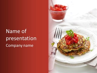 Latke Zucchini Courgette PowerPoint Template